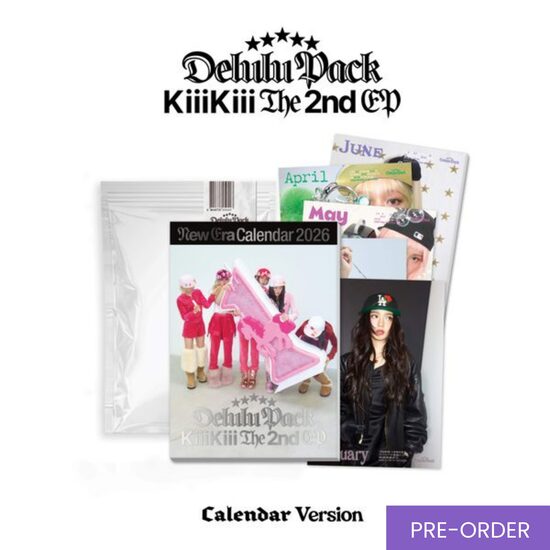{PRE-ORDER} KiiiKiii - 2nd EP Album [Delulu Pack] (Calendar Ver.)